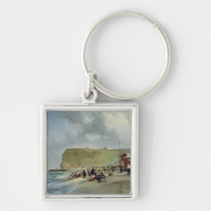 Llavero Crinolinas en la playa, Fecamp, 1871