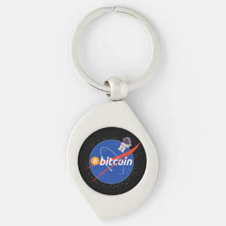 Llavero Cripto espacial de moda de Bitcoin Astronauta