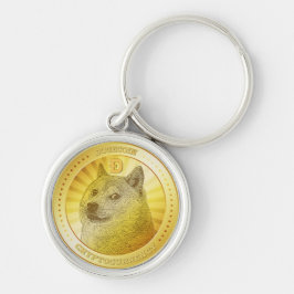 Llavero Criptodivisa de la moneda de Dogecoína