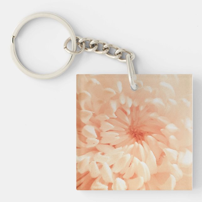 Llavero Crisantemo coral (Frente)