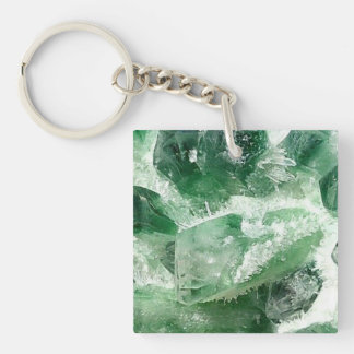 Llavero Cristal de rock de cuarzo de clorita
