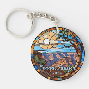 Llavero Cristal Pintado Falso del Gran Cañón Personalizado