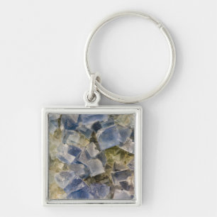 Llavero Cristales azules del fluorito en matriz