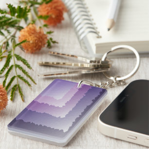 Llavero Cristales morados