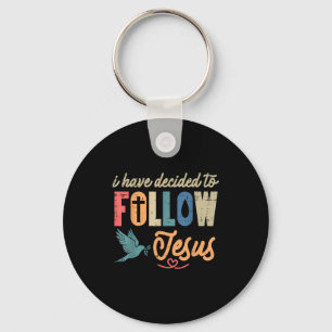 Llavero Cristiano He Decidido Seguir a Jesús Dios Hombres