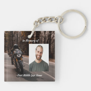 Llavero Cristiano Memorial Foto Personalizada Motocicleta