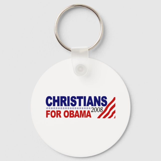 Llavero Cristianos Por Obama (Anverso)