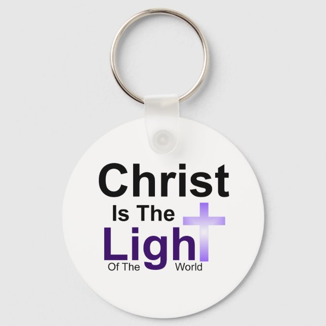 Llavero Cristo Es La Luz (Reverso )