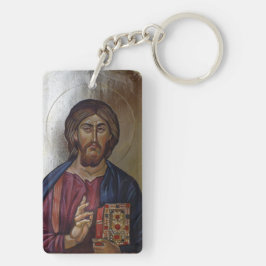 Llavero Cristo Pantocrator - icono bizantino del estilo
