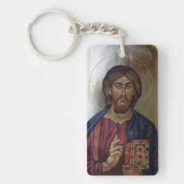 Llavero Cristo Pantocrator - icono bizantino del estilo