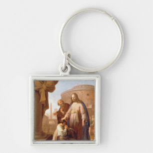 Llavero Cristo y el regla joven rico, 1640