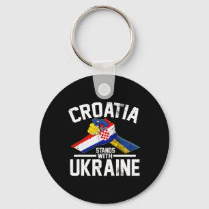 Llavero Croacia está con Ucrania Camisetas de la bandera u