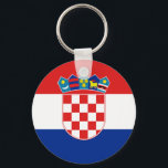 Llavero croatia<br><div class="desc">Bandera de Croacia. La bandera de Croacia es uno de los símbolos del estado de Croacia. Consiste en tres bandas horizontales de igual tamaño en colores rojo, blanco y azul. La bandera combina los colores de las banderas del Reino de Croacia (rojo y blanco), el Reino de Eslavonia (blanco y...</div>