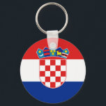 Llavero croatia<br><div class="desc">Bandera de Croacia. La bandera de Croacia es uno de los símbolos del estado de Croacia. Consiste en tres bandas horizontales de igual tamaño en colores rojo, blanco y azul. La bandera combina los colores de las banderas del Reino de Croacia (rojo y blanco), el Reino de Eslavonia (blanco y...</div>