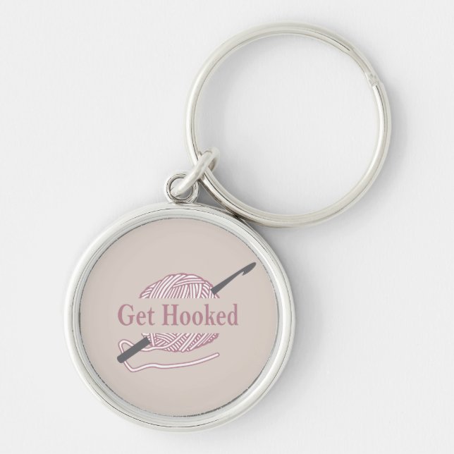 Llavero crochet gracioso de citas crochet diciendo (Frente)