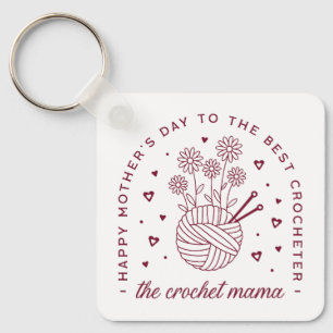 Llavero Crochet mamá crochet mamá feliz día de las madres