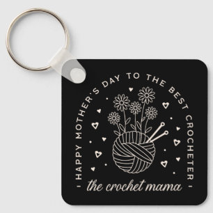 Llavero Crochet mamá Día de la Madre de los amantes del te
