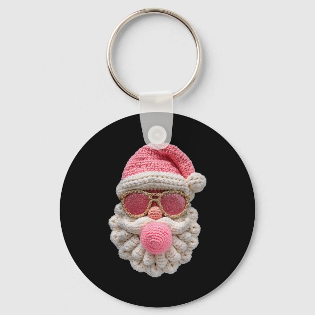 Llavero Crochet Santa Blowing Bubble Gum Christmas Girly K (Anverso)