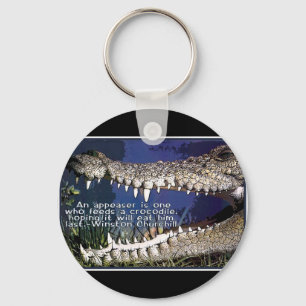 LLAVERO CROCODILE QUOTE - WINSTON CHURCHILL APPEASER