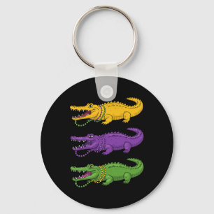 Llavero Crocodiles Louisiana Mardi Gras Hombres