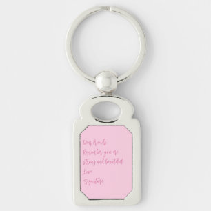 Llavero Cronología de cáncer de mama Cita de personalizado