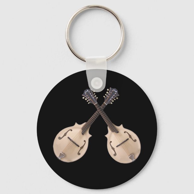 LLAVERO CROSSED  MANDOLINS- KEYCHAIN (Anverso)