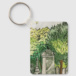 Llavero Crow en el cementerio,