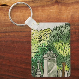 Llavero Crow en el cementerio,
