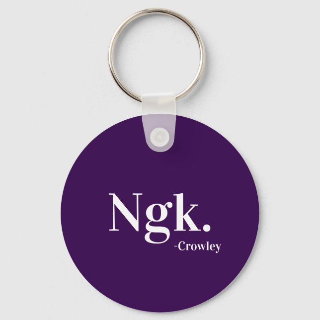 Llavero Crowley Ngk (Anverso)