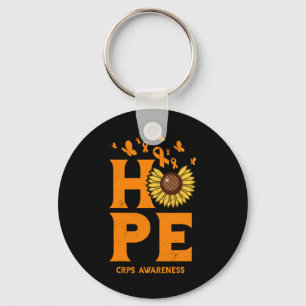 Llavero Crps Naranja Hope Vintage Sunflower Awareness