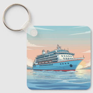 Llavero Crucero en el océano