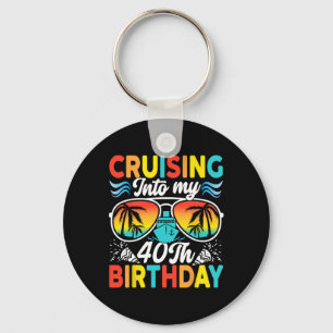 Llavero Crucero hacia mi cumpleaños 40 Crucero familiar 40
