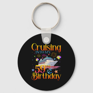 Llavero Crucero hacia mi cumpleaños 59 Crucero 59 años de