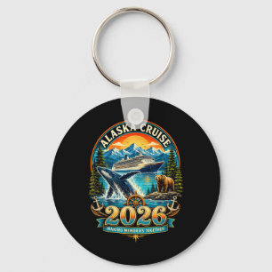 Llavero Crucero Vintage Alaska 2026 Grupo Familiar
