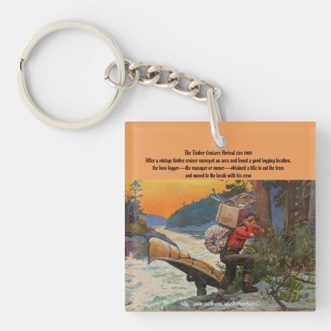 Llavero "Cruiser de madera de época" (Frente)