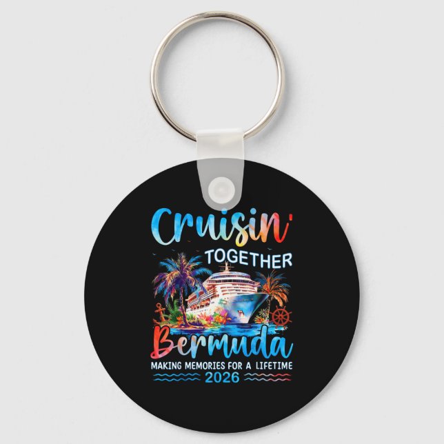 Llavero Cruisin' Together Bermuda 2026 Family Vacation Cru (Anverso)