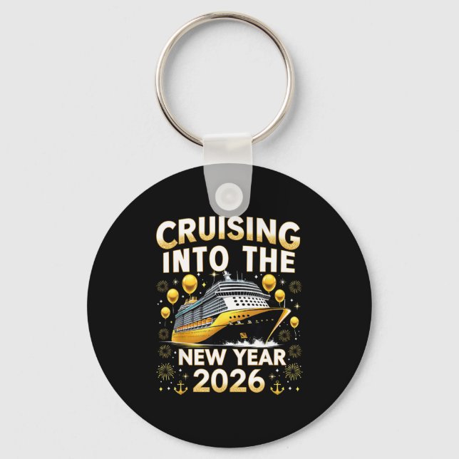 Llavero Cruising Into The New Year 2026 Cruise Party Gift  (Anverso)