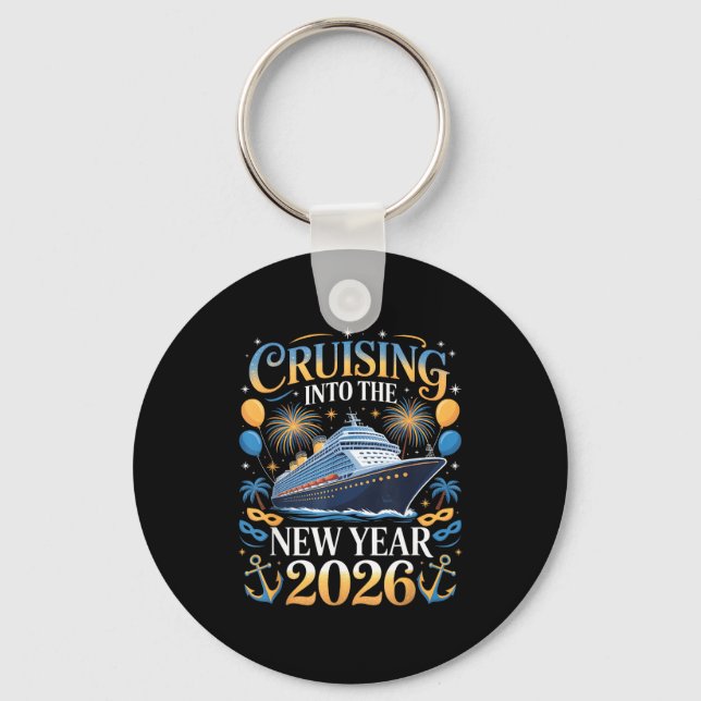 Llavero Cruising Into The New Year 2026 Vacation Design  (Anverso)