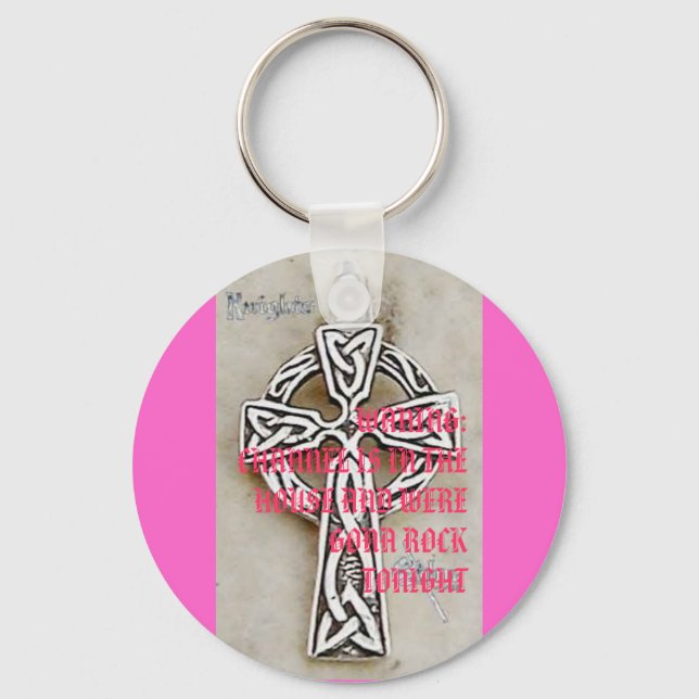 Llavero cruz-celta-3740g, WANING:CANAL EN EL HO... (Anverso)
