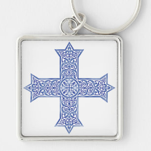 Llavero cruz copta