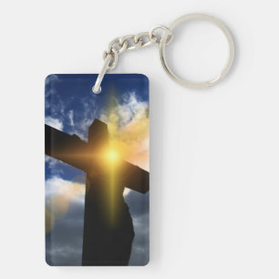 Llavero Cruz cristiana en el servicio de la salida del sol