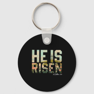 Llavero Cruz Cristiana Jesús Versículo Bíblico Resucitó Or