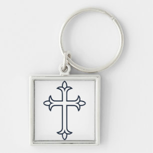 Llavero Cruz cristiana típica