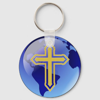 Llavero Cruz de Oro y Tierra