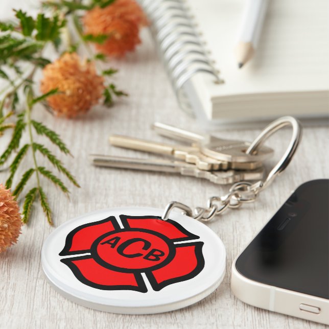 Llavero Cruz de San Florian con monograma (Frente Derecha)