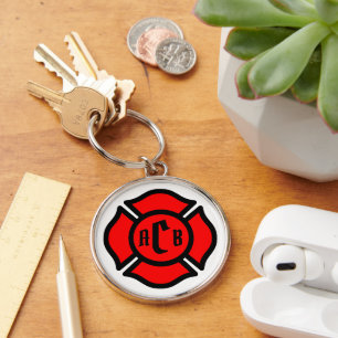 Llavero Cruz de San Florian con monograma