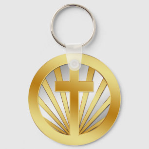 LLAVERO CRUZ DEL ORO Y DE LA PLATA