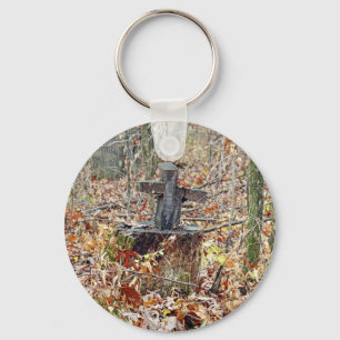 Llavero Cruz en los bosques