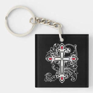 Llavero Cruz gótica