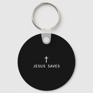 Llavero Cruz Mínima Cristiana Jesús Salva Modo Religioso